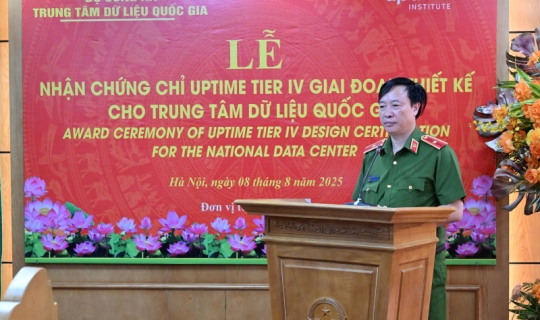 TRUNG TÂM DỮ LIỆU QUỐC GIA NHẬN CHỨNG CHỈ QUỐC TẾ CẤP ĐỘ 4 CHO GIAI ĐOẠN THIẾT KẾ